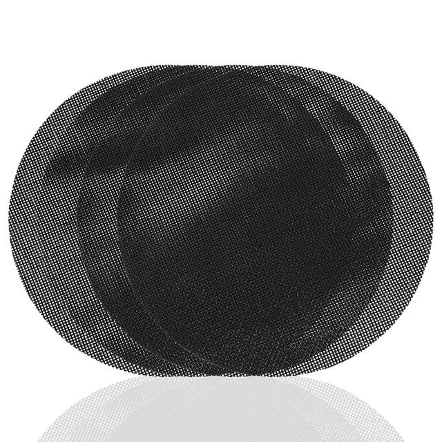 Reusable Air Fryer Mat with NonStick Silicone for Home Use Black Heat Resistant 4 Pieces