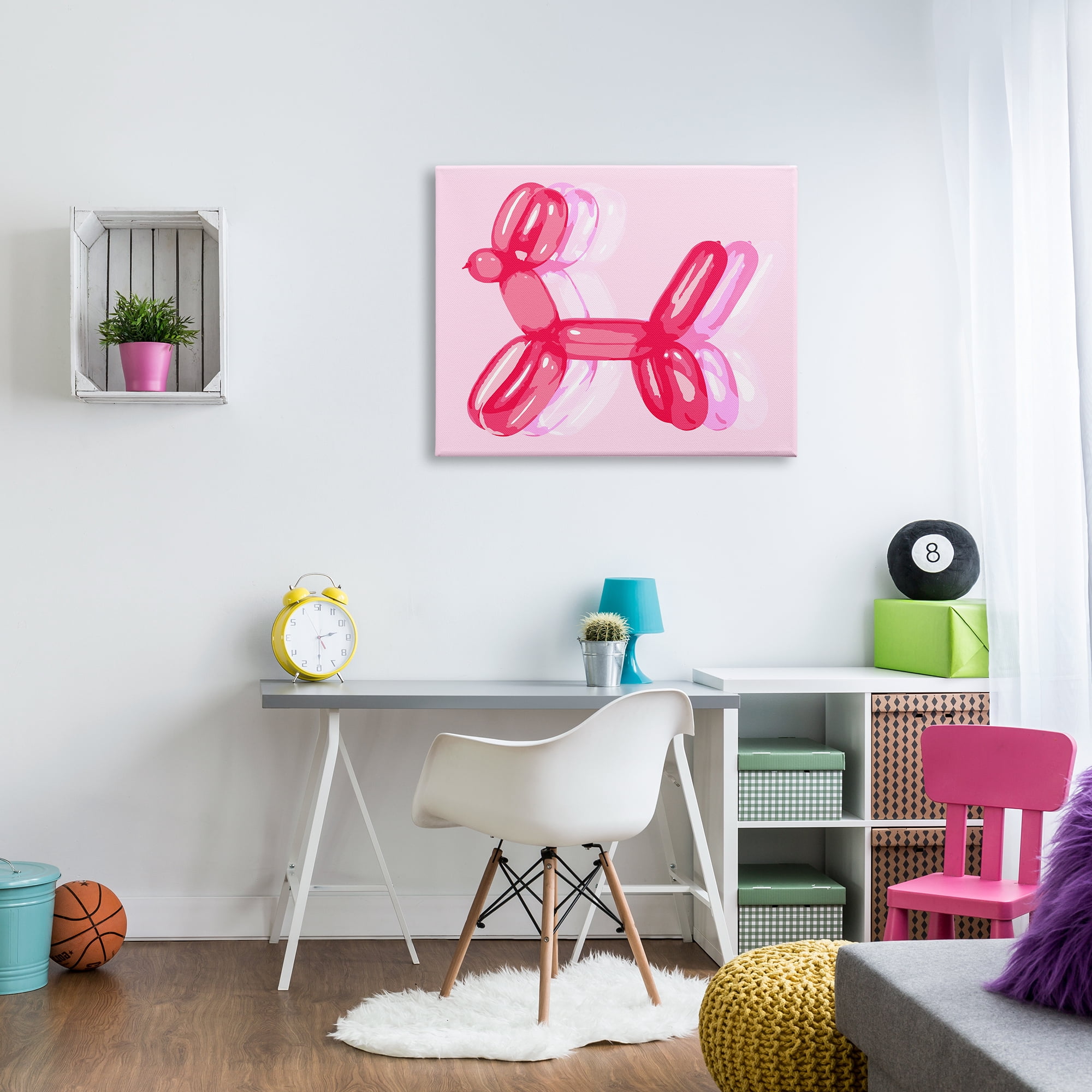 Stupell Industries Pop Style Balloon Animal Animals & Insects Painting Gallery Wrapped Canvas Print Wall Art, 40 x 30