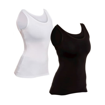 2 Pack LISH Women's Slimming Compression Camisole Body Shaper Tank