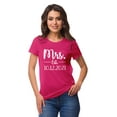 thumbnail image 1 of Inkdotpot Personalized Womens Tshirt Top Mrs WeddingAnnouncement Shirt-NR, 1 of 7
