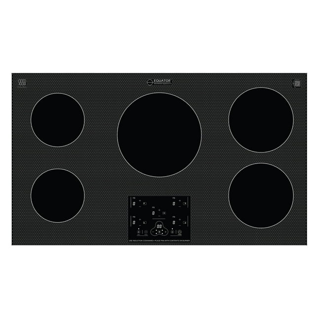 Equator 36" Built-In 5 Burner Induction Cooktop POWER BOOST Keep Warm 240V/9600W