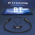 thumbnail image 3 of Cabeza Lenovo HE05 Auricular Bluetooth5.0 Auriculares inalámbricos Auriculares magnéticos con banda para el cuello IPX5 Auriculares deportivos impermeables con micrófono con cancelación de ruido Lenovo Cabeza, 3 of 7
