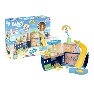 Bluey Tree Playset With Inside Figurines - Big Family, Flower