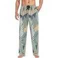 thumbnail image 4 of Tropical Palm Leaves Ghost Pajama Pants, Men's Lounge Pants Light with Drawstring and Pockets, Christmas New Year Birthday Father's Day Gifts, Medium, 4 of 7