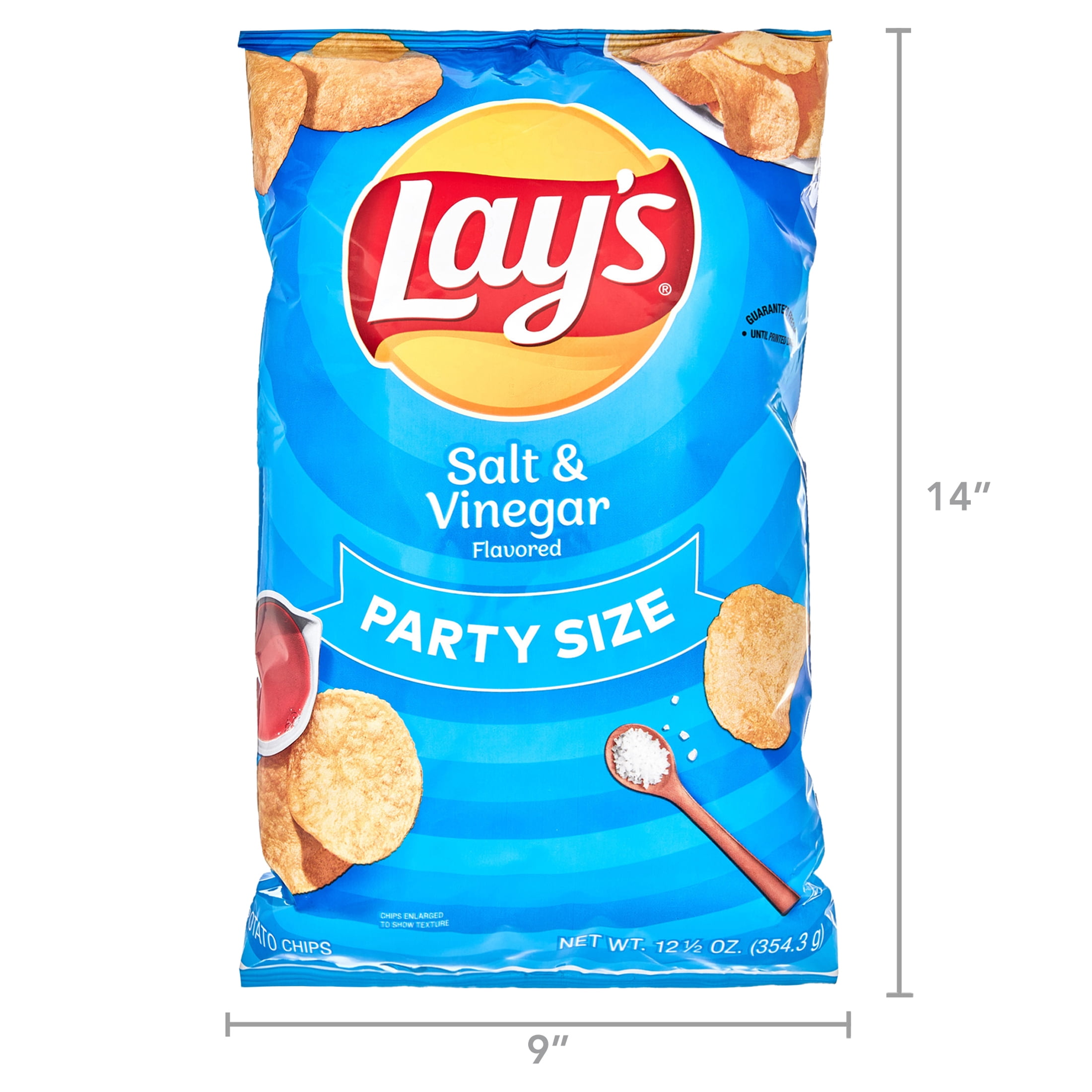 Lay's Salt & Vinegar Potato Chips 1.5 oz. - 64/Case