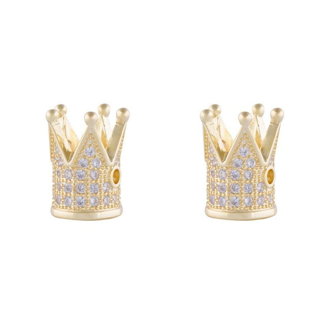 Minnieouse Cuentas de para hacer pulseras, abalorios de cúbica de Zirconia, decoración de cristal, manualidades DIY, accesorio de moda, Kit Tipo 2 2piezas Minnieouse CBP271196