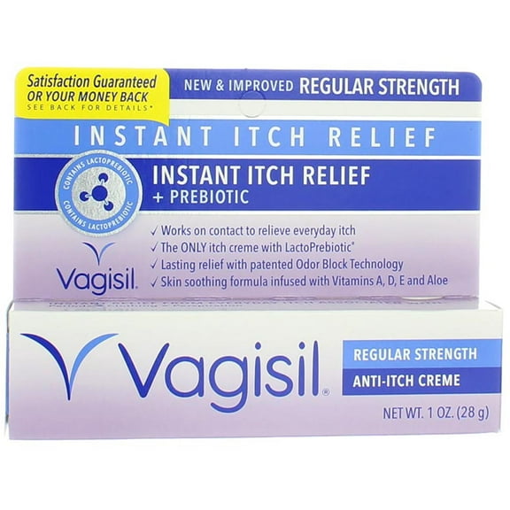 Vagisil Anti-Itch Creme, Regular Strength 1 oz (Pack of 6)