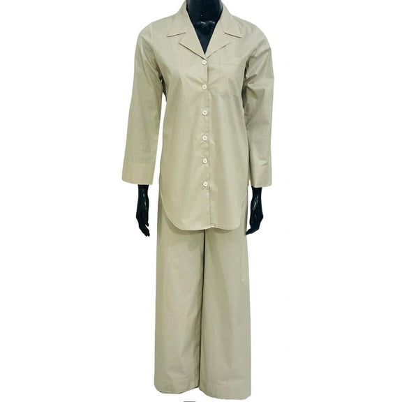 SoieRose Women's Pajama Set – 100% Cotton in Cloud Grey - SR1059