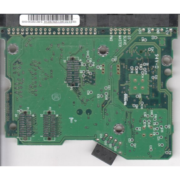 WD1200BB-22CAA1, 0000 001092-200 G, WD IDE 3.5 PCB