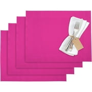 Pink Synthetic Placemats Set of 4 - 42 x 32 cm, Saleen Edition