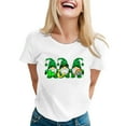 thumbnail image 1 of Cathalem Hauts à Manches Courtes Col Rond pour Femmes avec Cordons de Serrage Tendance Été 2024 T-Shirts Col en V Mode, Blanc TTG, 1 of 5