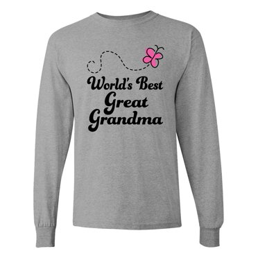 Inktastic Worlds Best Great Grandma Long Sleeve T-Shirt