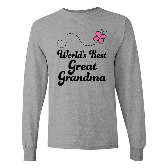 Inktastic Worlds Best Great Grandma Long Sleeve T-Shirt
