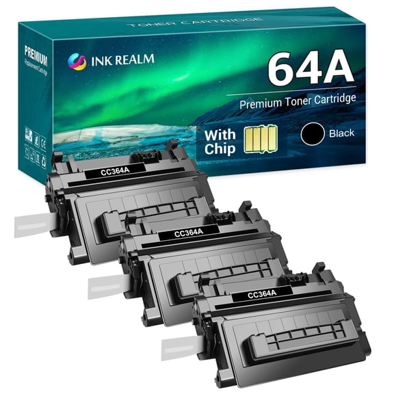 Cool Toner Compatible Toner Replacement for CC364A for Use with LaserJet P4014 P4015n P4015x P4515n P4515x Printer Ink (Black, 3-Pack)