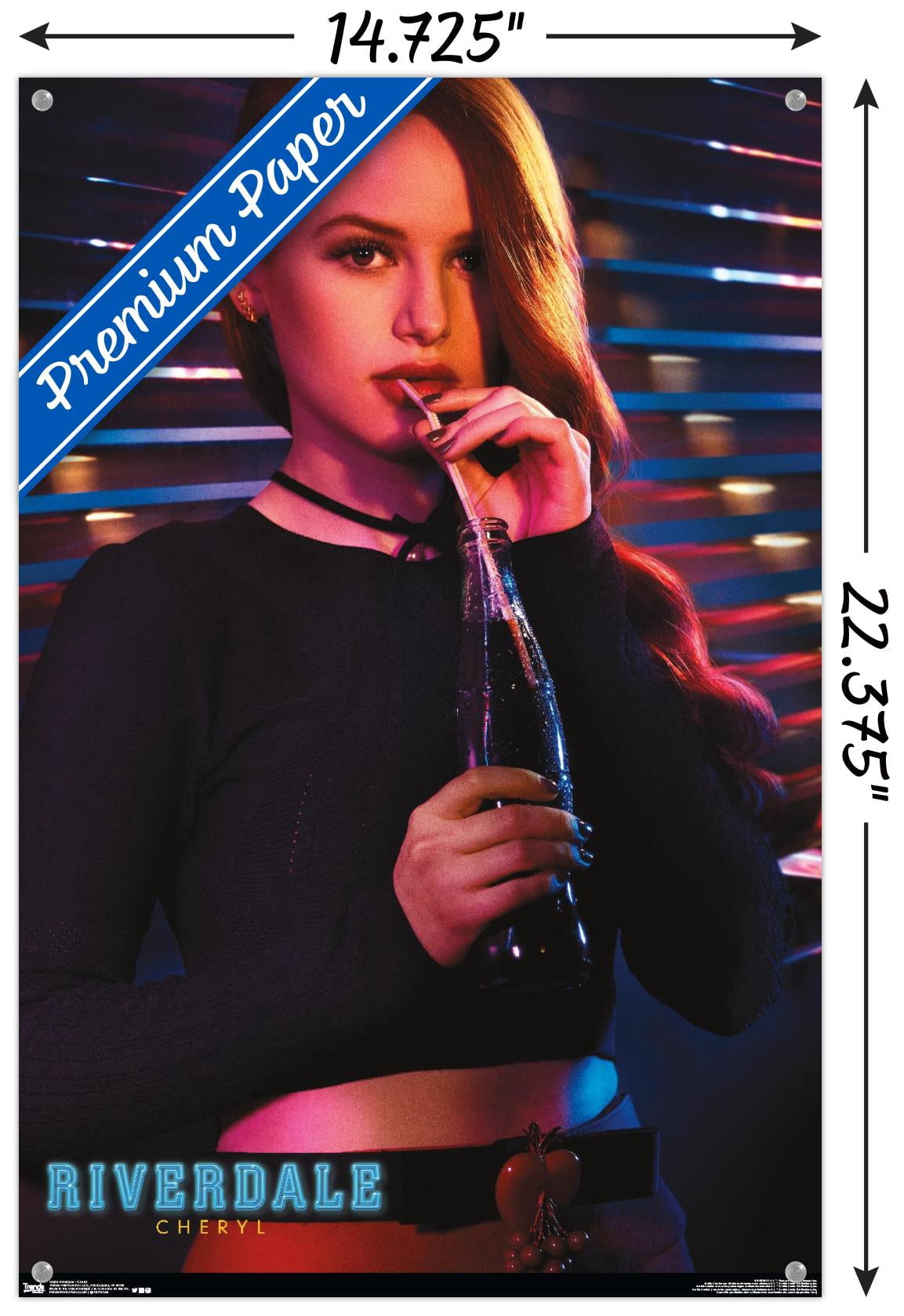 Riverdale - Cheryl Wall Poster with Push Pins, 14.725" x 22.375"