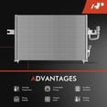 thumbnail image 5 of A-Premium Air Conditioning A/C Condenser Compatible with Hyundai Accent 1995-1999 L4 1.5L, Replace# 4682, 9760622000, 5 of 8