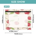 thumbnail image 2 of Pink Cherrys A4 Pencil Pouch 3 Ring Zipper Pencil Pouches Pencil Case for Binder Cosmetic Bag 2 Pack, 2 of 6