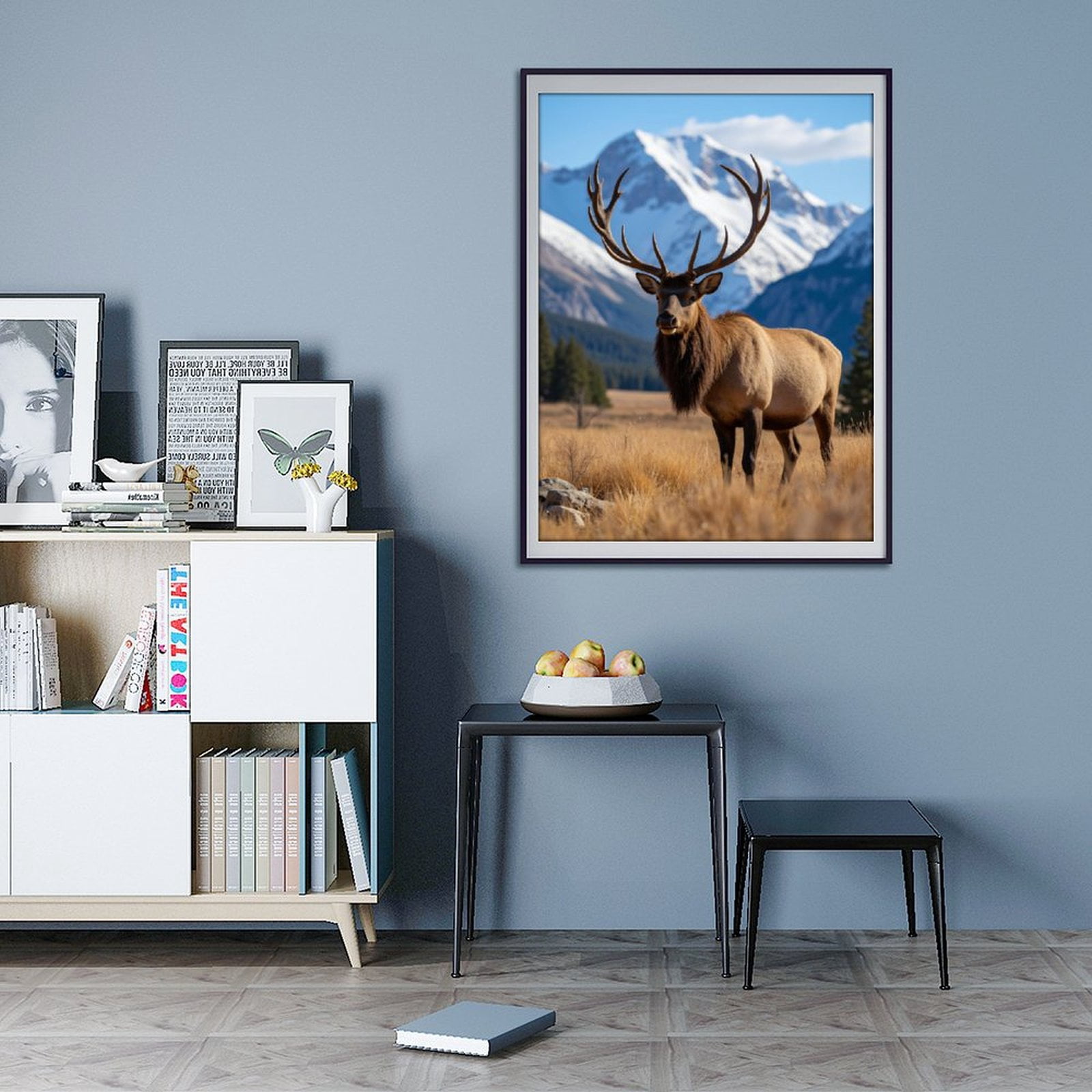 Diamond Art Kits for Adults - 5d Elk Majestic Mountain Landscape Diamond Painting for Adults, Diamond Art for Adults Beginners, Diamond Painting Kits for Adults for Home Wall Decor