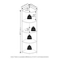 thumbnail image 3 of Furinno Econ 4-Tier Corner Shelf Bookcase, Bookshelf, White, 3 of 6