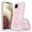Star Pink Shell, variant on Samsung Galaxy A22 5G Case With Built-in Screen Protector, Rosebono Hybrid Graphic Design Pattern Hard Back Pannel Cover 360 Protection Case For Samsung Galaxy A22 5G (Pink Shell)