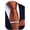 Burnt Orange, variant on Dusty Blue Ties for Men Extra Long Tie Pocket Square Tie Clip Set Silk Striped 63" XL Big and Tall Necktie Business Formal
