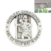 St Christopher Medal Car Saint Christopher Visor Clip Auto Sun Visor Accessories