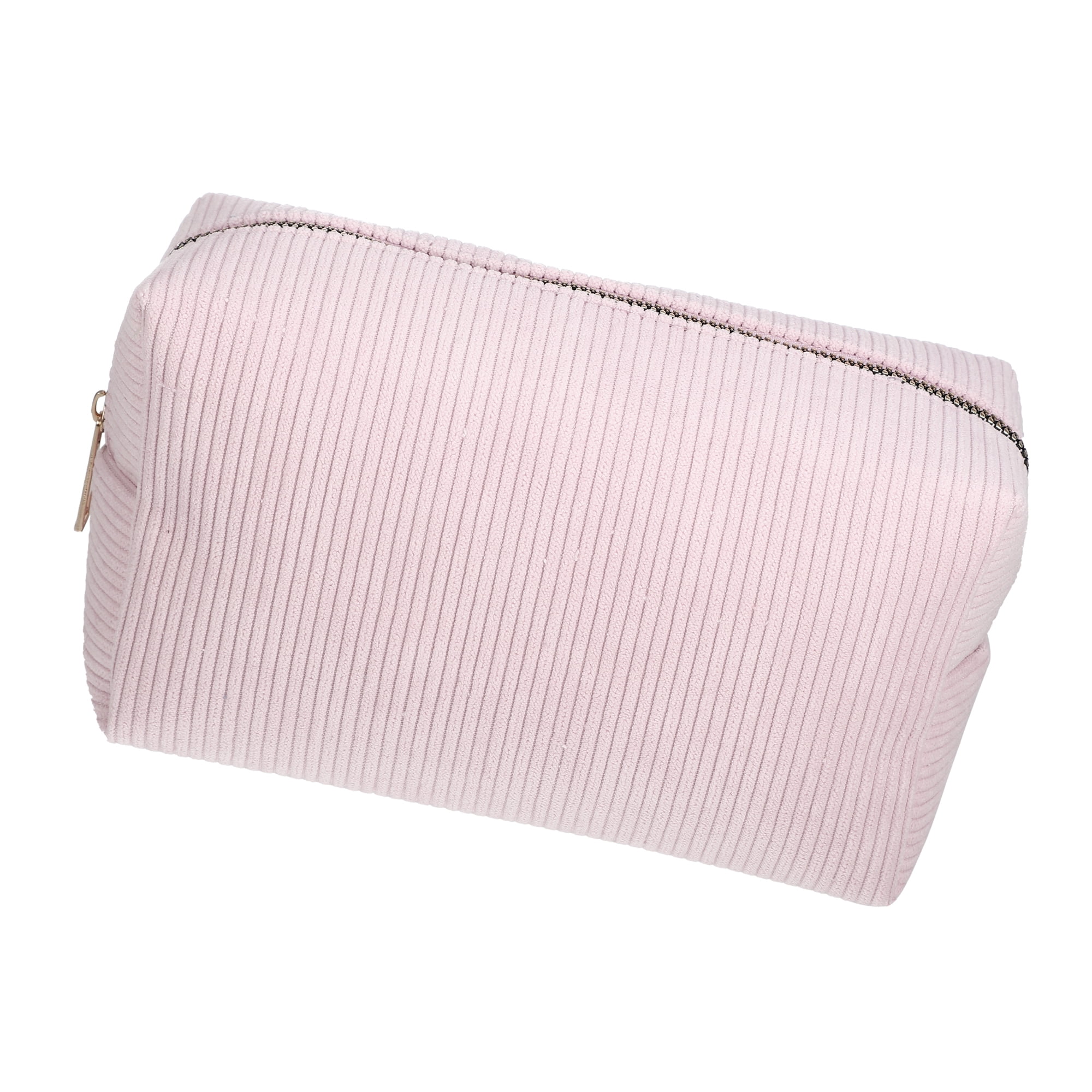 Unique Bargains 1 Pc Durable Solid Color Cosmetic Bag Pink