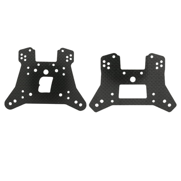 MAYUJIAA RC Shock Tower Rear Front Carbon Fiber Lightweight Durable Rugged RC Shock Damper Tower Replacement for Traxxas Sledge QM321-47483