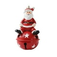 thumbnail image 3 of Fnochy Christmas Ornaments Christmas Jingle Bells Ornament Santa Claus Small Christmas Tree Ornaments Resin Tiny Christmas Figurines For Holiday Christmas Hanging Decor, 3 of 7