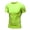 Fluorescent Green, variant on Men's Solid Color Short Sleeve Rash Guard Shirts UPF 50+ Swim Shirt SPF Quick Dry Fishing White XL