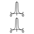 thumbnail image 3 of Cateissary Soporte de exhibición Triangular Estructura Caballete Placa Multifuncional Obras de arte Decoración del hogar para colecciones negro 2piezas, 3 of 6