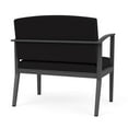 thumbnail image 3 of Amherst Steel Reception Waiting Bariatric Chair / Charcoal Steel / Black, 3 of 3