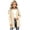 Beige3, variant on Girls Rain Jacket 2026 Lightweight Waterproof Windproof Rain Coat Drawstring Zip Up Windbreaker Outdoor Trench Coat (Black2/5-6 Years)