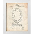 thumbnail image 1 of Borders, Cole 12x14 White Modern Wood Framed Museum Art Print Titled - PP875-Vintage Parchment Haviland Serving Platter Poster, 1 of 4