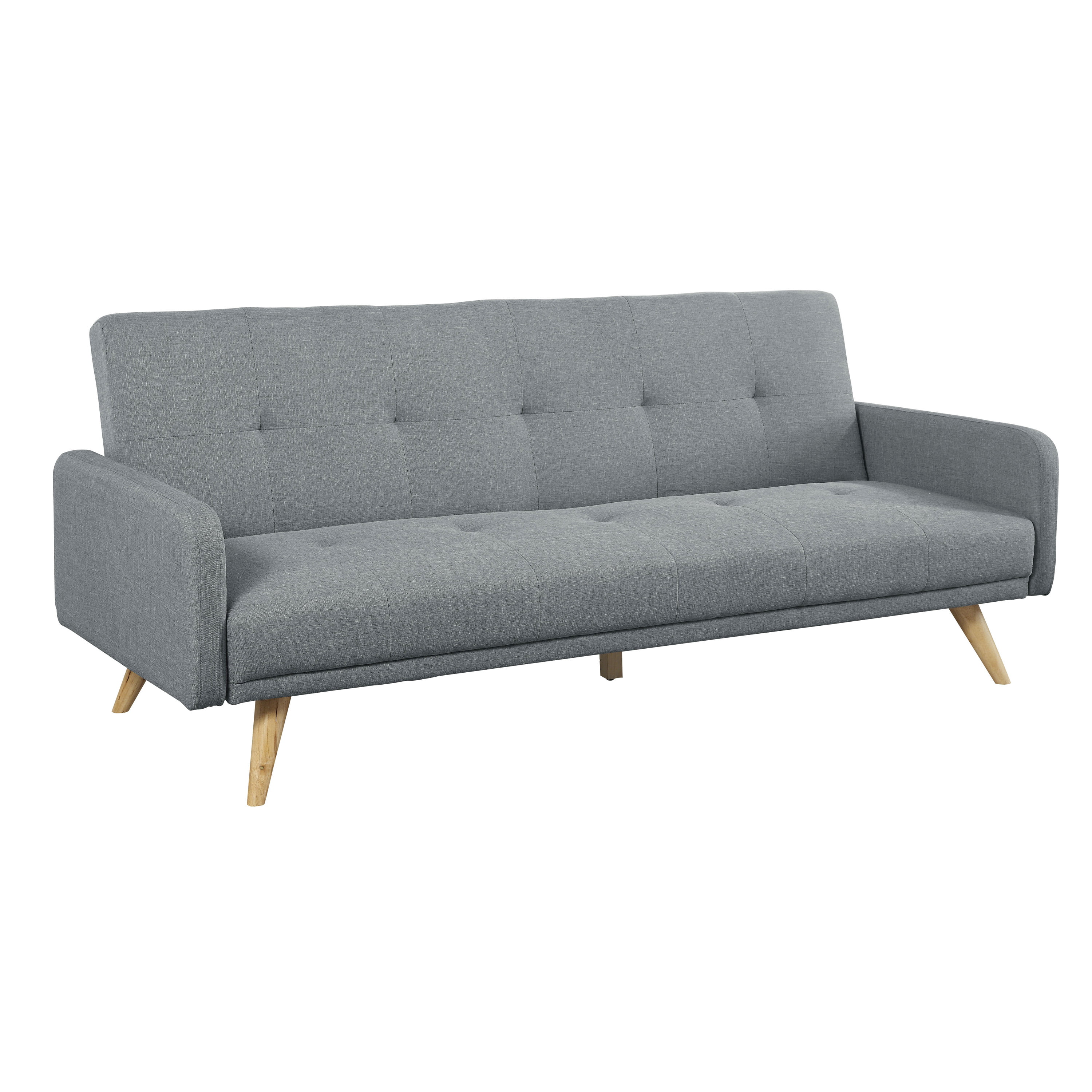 Vaak gesproken vervangen Een centrale tool die een belangrijke rol speelt Furniture of America Mid-Century Modern Faux Linen Utrecht Futon Sofa, Gray  - Walmart.com