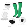 thumbnail image 6 of Easygdp Forestgreen Soccer Socks Sport Knee High Socks Calf Compression Athletic Socks for Men and Women, 6 of 9