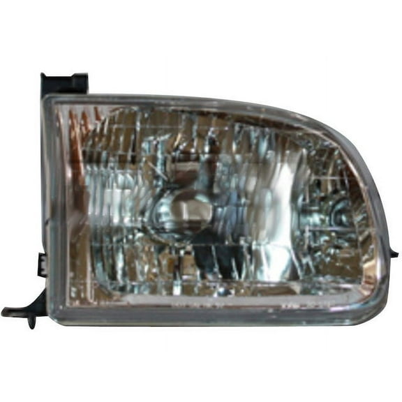 Right Passenger Side Halogen Headlight Assembly - Compatible with 2000 - 2004 Toyota Tundra 2001 2002 2003