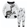 thumbnail image 1 of Conjunto de pijamas de algodón para niños y niñas, ropa de dormir de 2 a 7 años, para invierno y otoño, novedad, 1 of 4