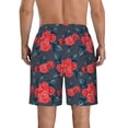 thumbnail image 3 of Naloa Rose Flowers Men's Beach Shorts, Surfing shorts, Swim trunks, Quick Dry Swim Trunks for Surfing Beach Fun - XX-Large, 3 of 9