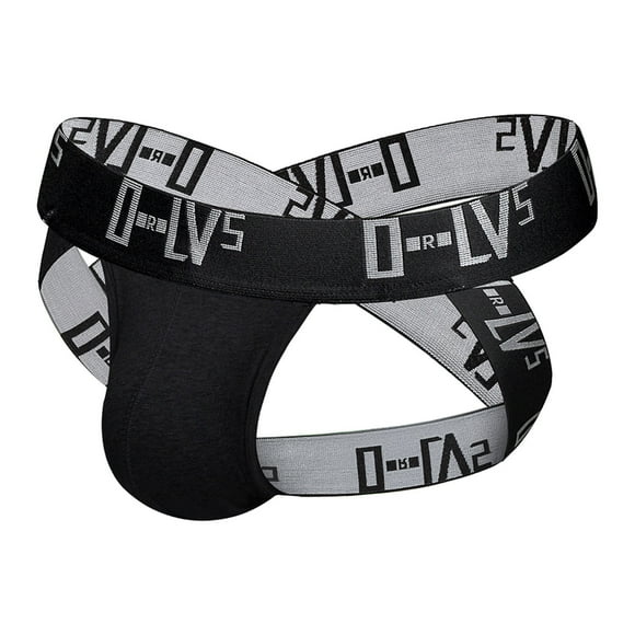 TSADFHJI Manmade Underwear Men Men's Belt Thong Cotton Tights M Black