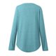thumbnail image 4 of MHFRRA Camisa de Manga Larga con Cuello En V y Botones para Mujer, Blusa Informal para Otoño e Invierno, Cómoda, de Tela Suave, Elegante, para Uso Diario. Azul Cielo, 4 of 7