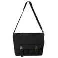thumbnail image 1 of Bolso de mensajero casual de moda Bolso de hombro simple Bolso de lona de temperamento negro, 1 of 5