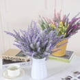 thumbnail image 3 of CreativeArrowy Wheat Lavender Artificial Artificial Flower Flocking Artificial Plant Potted Plastic Artificial Bouquet Artificial Flower Decoration, 3 of 11