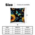 thumbnail image 5 of Starry Sky Sunflower Butterfly Velvet Throw Pillow Covers with Unique Patterns - Set of 2, 16x16, 18x18, 20x20 Inches or Living Room, Bedroom, and More!, 5 of 6