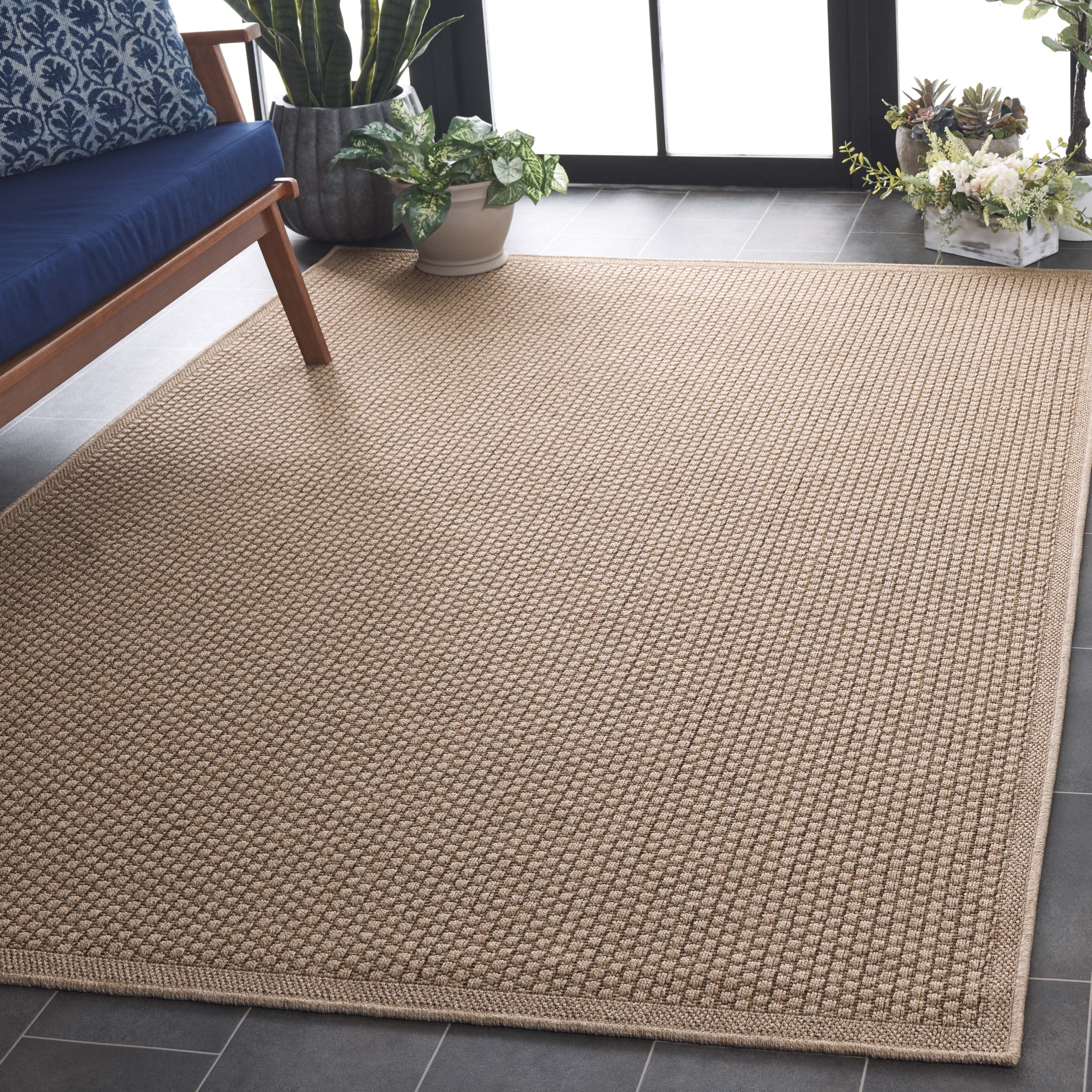 SAFAVIEH Atrium Sisal Langston Solid Indoor/Outdoor Area Rug, Beige, 8' x 10'