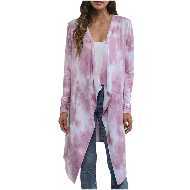 Chaqueta de punto con estampado irregular informal de moda para mujer Fridja BV0+3622