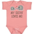 thumbnail image 3 of Inktastic My Sister Loves Me Boys or Girls Baby Bodysuit, 3 of 5
