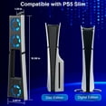 thumbnail image 6 of PS5 Slim Cooling Fan, PS5 Slim Cooler with 3 Upgraded Quiet Fans & USB 3.0 Port for Digital Edition/Disc Version, 2-Level Speed Cooling Stand Accessories for PS5 Slim Console with Blue LED Light, 6 of 9