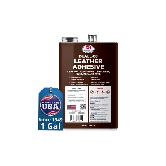 Duall-88 Leather Glue 1 Gal - Leather Cement for Upholstery & Repair - RH Adhesives