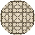 thumbnail image 1 of Ahgly Company Tapis Rond Lavable en Machine Intérieur Transitionnel Beige Blé, 5 Pieds Rond, 1 of 7